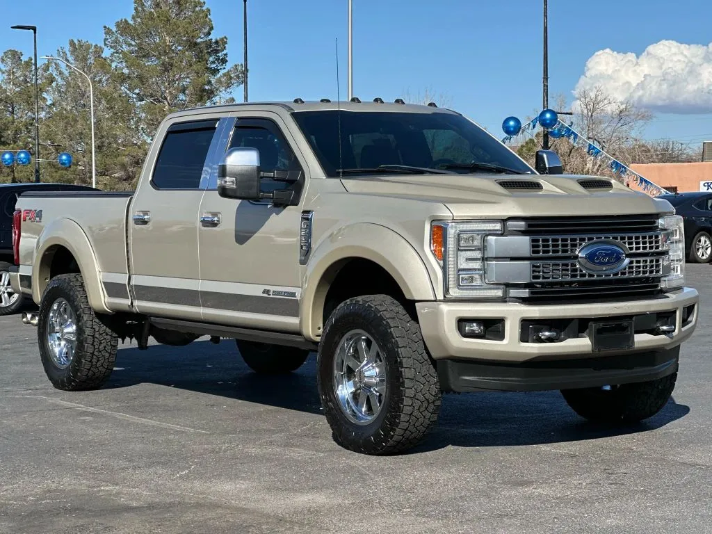 Gold 2017 Ford F250 Super Duty Crew Cab Platinum Pickup 4D 6 3/4 ft for sale in Las Cruces, NM