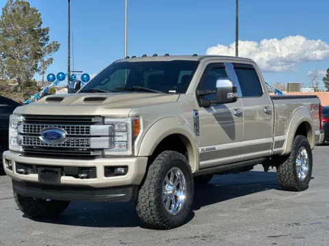 Another view of 2017 Ford F250 Super Duty Crew Cab Platinum Pickup 4D 6 3/4 ft for sale in Las Cruces, NM at L&L Auto Sales
