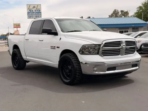 White 2017 Ram 1500 Crew Cab Big Horn Pickup 4D 5 1/2 ft for sale in Las Cruces, NM