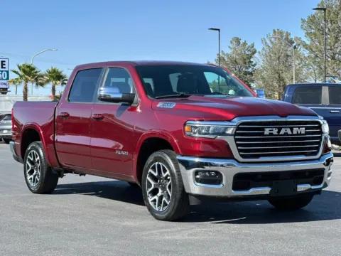 Red 2025 Ram 1500 Crew Cab Laramie Pickup 4D 5 1/2 ft for sale in Las Cruces, NM