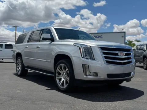 Silver 2019 Cadillac Escalade ESV Premium Luxury Sport Utility 4D for sale in Las Cruces, NM