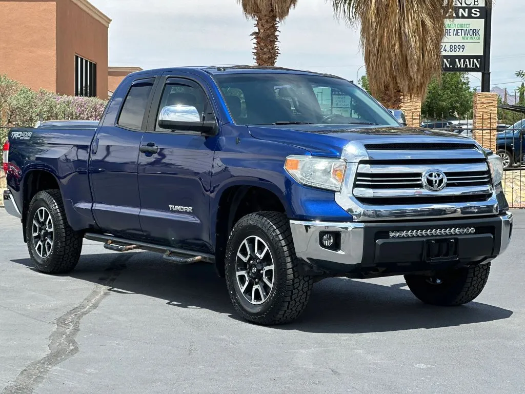 Blue 2014 Toyota Tundra Double Cab SR5 Pickup 4D 6 1/2 ft for sale in Las Cruces, NM