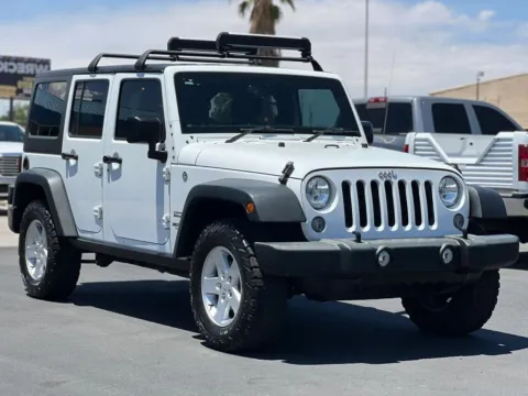 White 2018 Jeep Wrangler Unlimited Sport S (JK) Sport Utility 4D for sale in Las Cruces, NM