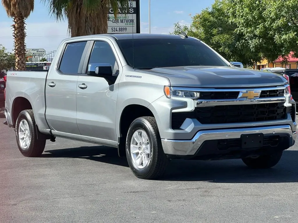 Gray 2024 Chevrolet Silverado 1500 Crew Cab LT Pickup 4D 5 3/4 ft for sale in Las Cruces, NM