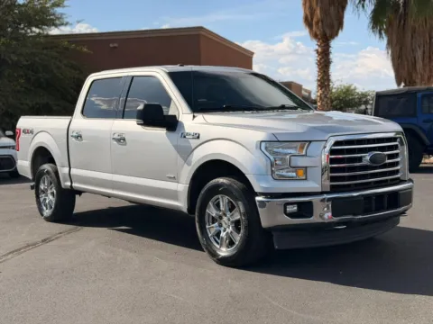 Silver 2017 Ford F-150 SuperCrew Cab XLT Pickup 4D 5 1/2 ft for sale in Las Cruces, NM