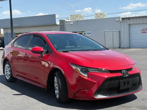 Red 2020 Toyota Corolla LE Sedan 4D for sale in Las Cruces, NM