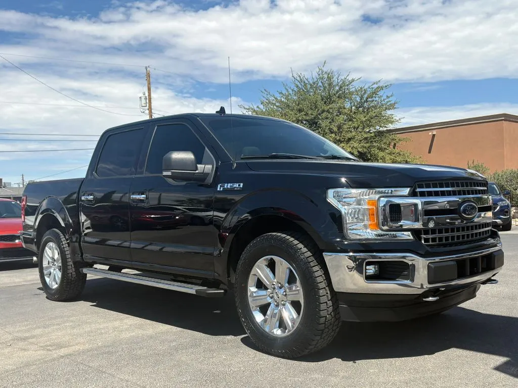 Black 2018 Ford F-150 Crew Cab XLT EcoBoost 4WD 2.7L V6 Turbo for sale in Las Cruces, NM