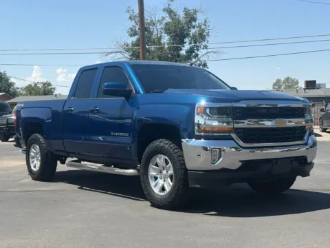 Blue 2016 Chevrolet Silverado 1500 Double Cab LT Pickup 4D 6 1/2 ft for sale in Las Cruces, NM