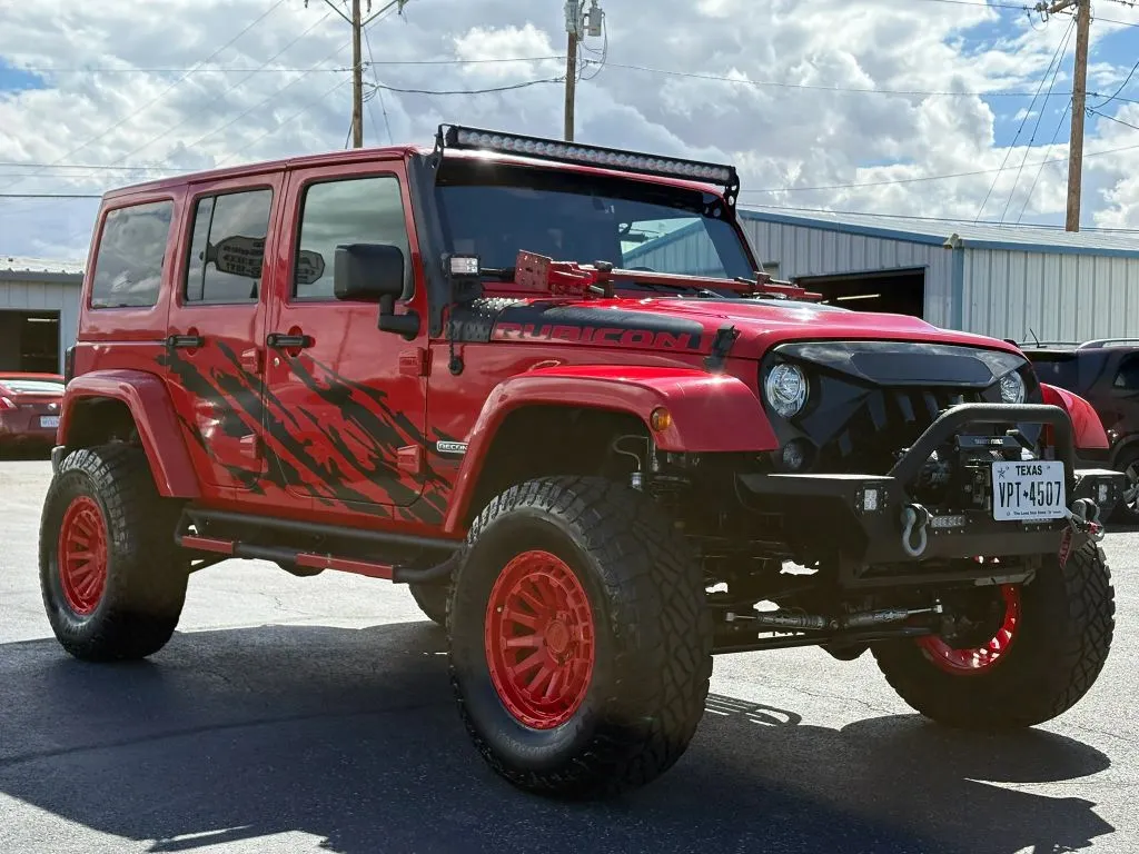 Red 2017 Jeep Wrangler Unlimited Rubicon Recon Sport Utility 4D for sale in Las Cruces, NM