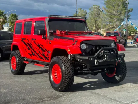 Red 2017 Jeep Wrangler Unlimited Rubicon Recon Sport Utility 4D for sale in Las Cruces, NM