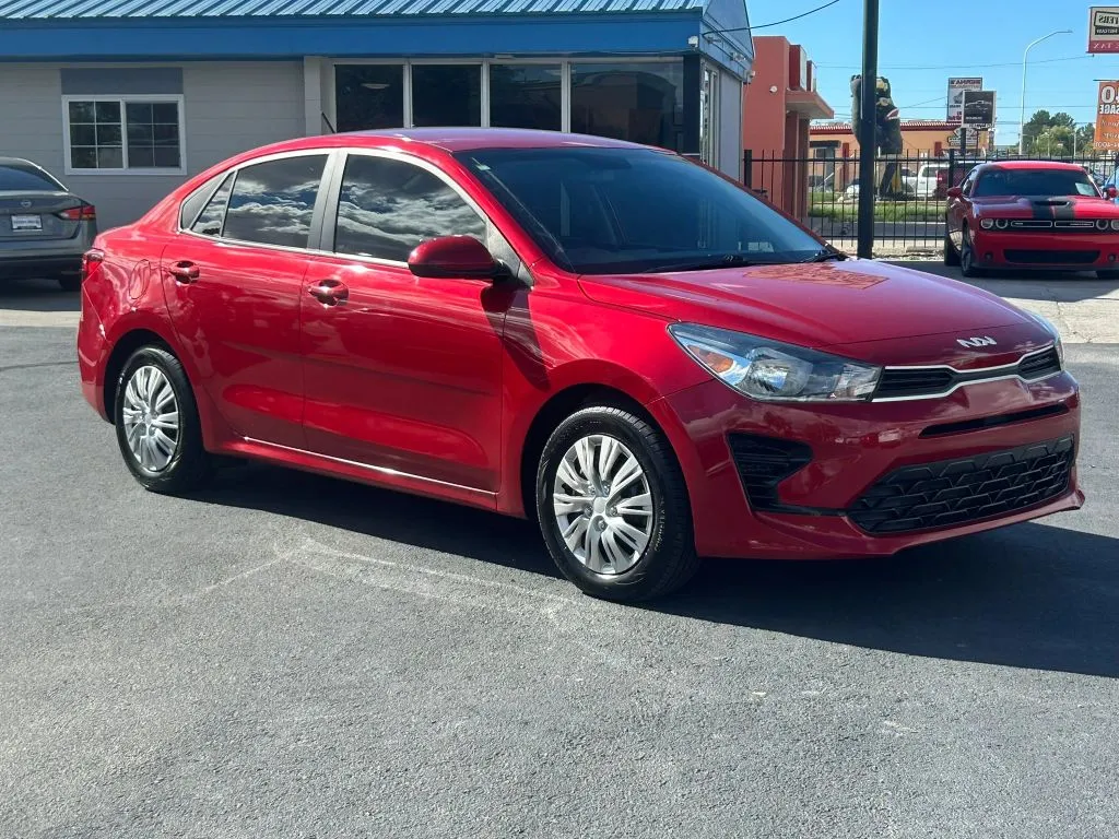 Red 2022 Kia Rio S Sedan 4D for sale in Las Cruces, NM