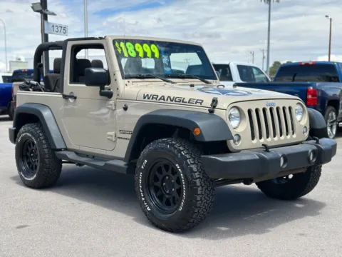 Beige 2016 Jeep Wrangler Sport SUV 2D for sale in Las Cruces, NM