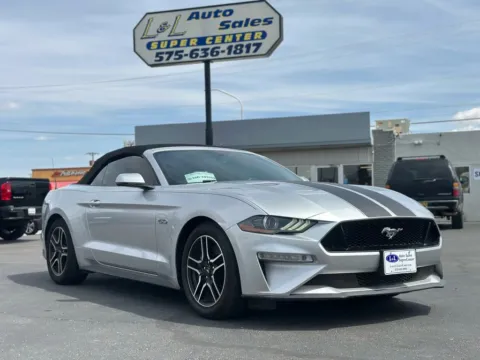 Silver 2019 Ford Mustang GT Premium Convertible 2D for sale in Las Cruces, NM