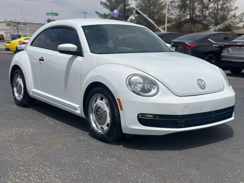 White 2015 Volkswagen Beetle 1.8T Fleet Edition Hatchback 2D for sale in Las Cruces, NM