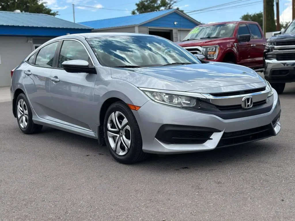 Silver 2018 Honda Civic LX Sedan 4D for sale in Las Cruces, NM