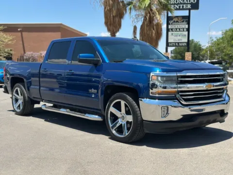Blue 2017 Chevrolet Silverado 1500 Crew Cab LT Pickup 4D 6 1/2 ft for sale in Las Cruces, NM