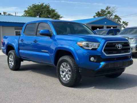 Blue 2017 Toyota Tacoma Double Cab SR Pickup 4D 5 ft for sale in Las Cruces, NM