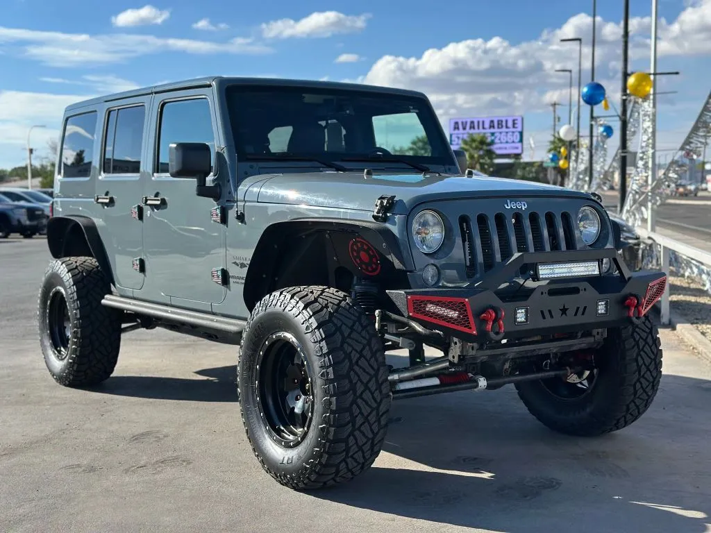 Gray 2014 Jeep Wrangler Unlimited Sahara Sport Utility 4D for sale in Las Cruces, NM