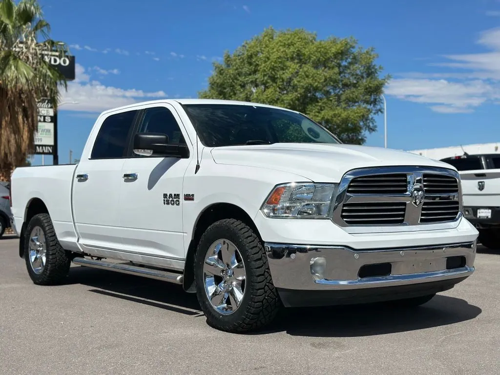 White 2018 Ram 1500 Crew Cab Big Horn Pickup 4D 6 1/3 ft for sale in Las Cruces, NM