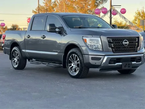 Gray 2023 Nissan Titan Crew Cab SV Pickup 4D 5 1/2 ft for sale in Las Cruces, NM