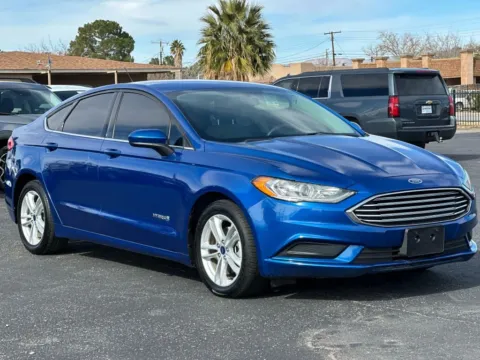 Blue 2018 Ford Fusion S Hybrid Sedan 4D for sale in Las Cruces, NM