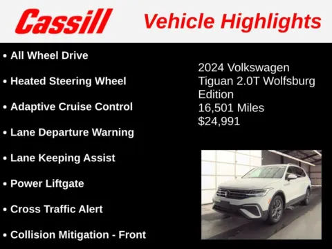 Another view of 2024 Volkswagen Tiguan 2.0T SE for sale in Cedar Rapids, IA at Cassill Motors