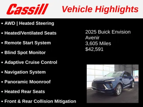 Another view of 2025 Buick Envision Avenir for sale in Cedar Rapids, IA at Cassill Motors