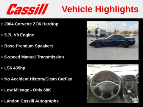More photos of 2004 Chevrolet Corvette Z06 at Cassill Motors, IA