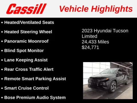 Another view of 2023 Hyundai Tucson Limited for sale in Cedar Rapids, IA at Cassill Motors