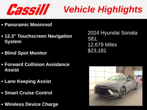 Another view of 2024 Hyundai Sonata SEL for sale in Cedar Rapids, IA at Cassill Motors
