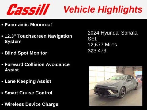 Another view of 2024 Hyundai Sonata SEL for sale in Cedar Rapids, IA at Cassill Motors