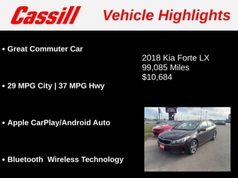 Another view of 2018 Kia Forte LX for sale in Cedar Rapids, IA at Cassill Motors