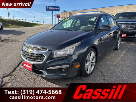 Blue 2015 Chevrolet Cruze LTZ for sale in Cedar Rapids, IA