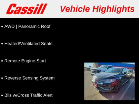 Another view of 2016 Lincoln MKX Reserve for sale in Cedar Rapids, IA at Cassill Motors