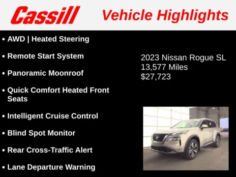 Another view of 2023 Nissan Rogue SL for sale in Cedar Rapids, IA at Cassill Motors