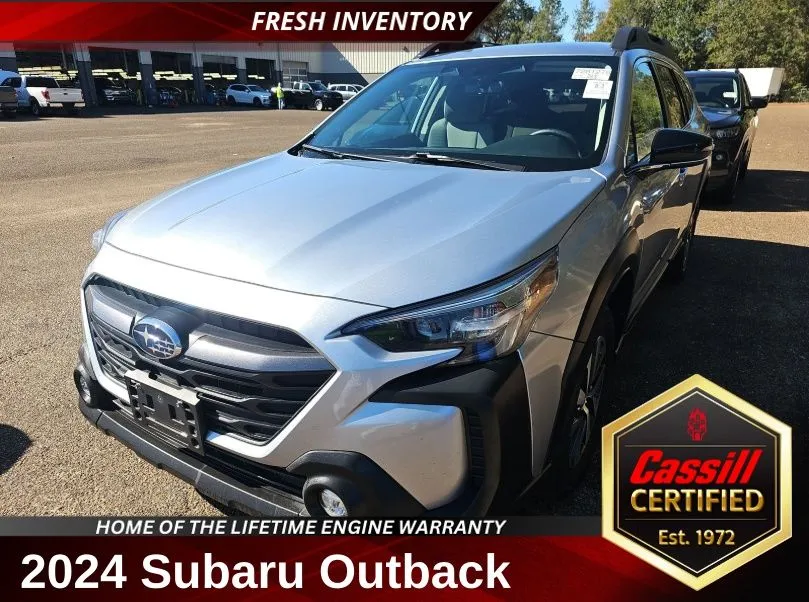 Silver 2024 Subaru Outback Premium for sale in Cedar Rapids, IA