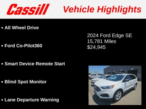 Another view of 2024 Ford Edge SE for sale in Cedar Rapids, IA at Cassill Motors