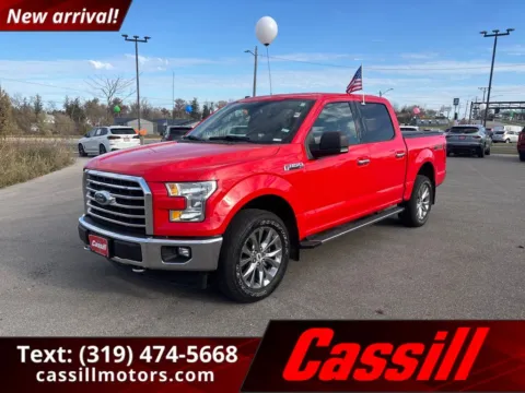 Red 2017 Ford F-150 XLT for sale in Cedar Rapids, IA
