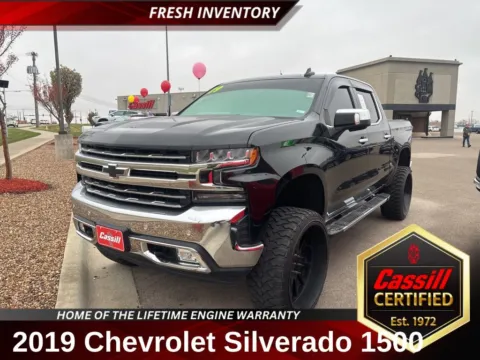 Black 2019 Chevrolet Silverado 1500 LTZ for sale in Cedar Rapids, IA