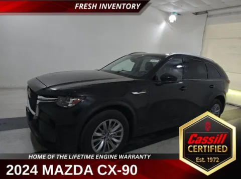 Black 2024 Mazda CX-90 PHEV Preferred for sale in Cedar Rapids, IA