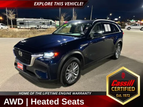 Blue 2024 Mazda CX-90 3.3 Turbo Preferred for sale in Cedar Rapids, IA