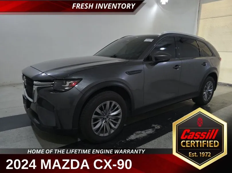 Gray 2024 Mazda CX-90 3.3 Turbo Preferred for sale in Cedar Rapids, IA