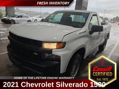 White 2021 Chevrolet Silverado 1500 WT for sale in Cedar Rapids, IA