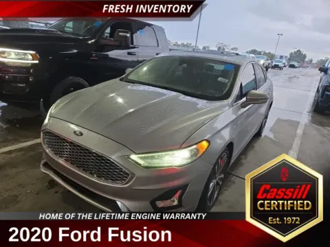 Silver 2020 Ford Fusion Titanium for sale in Cedar Rapids, IA