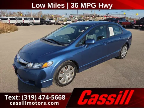 Blue 2009 Honda Civic LX for sale in Cedar Rapids, IA