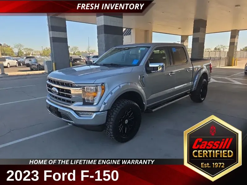 Silver 2023 Ford F-150 Lariat for sale in Cedar Rapids, IA