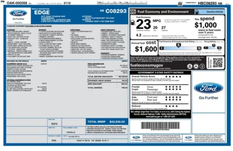 Photos of 2017 Ford Edge Titanium for sale in Cedar Rapids, IA at Cassill Motors