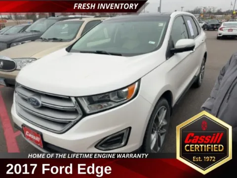 White 2017 Ford Edge Titanium for sale in Cedar Rapids, IA