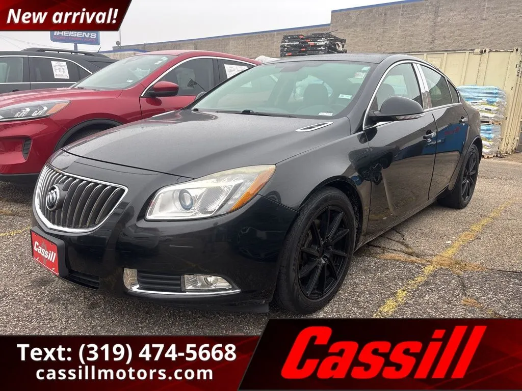 Black 2013 Buick Regal Premium II for sale in Cedar Rapids, IA