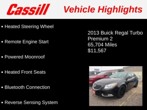 Another view of 2013 Buick Regal Premium II for sale in Cedar Rapids, IA at Cassill Motors